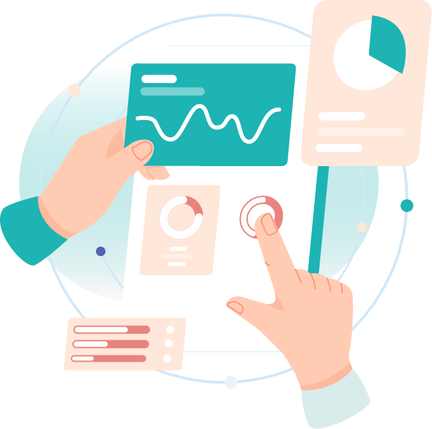 device showing data and insight