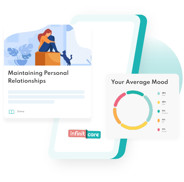 device with mood tracking and article